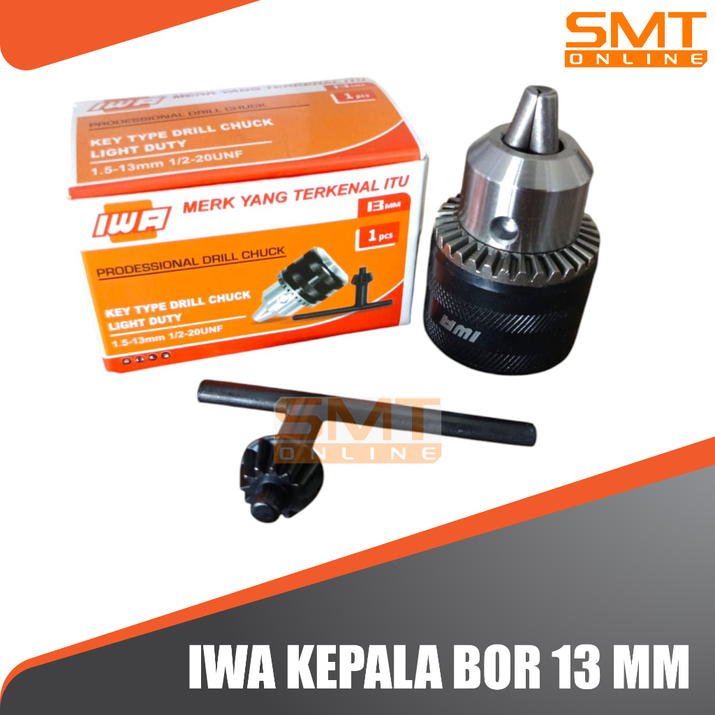 Kepala Mesin Bor 10mm 13mm Drat Drill Chuck Key Set Kepala Bor Tangan 10mm & 13mm