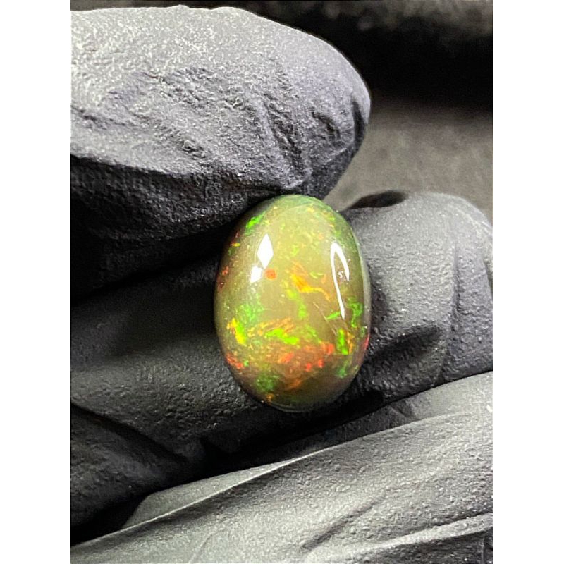 Batu Cincin Kalimaya Black Opal Jarong Multi Colour HC