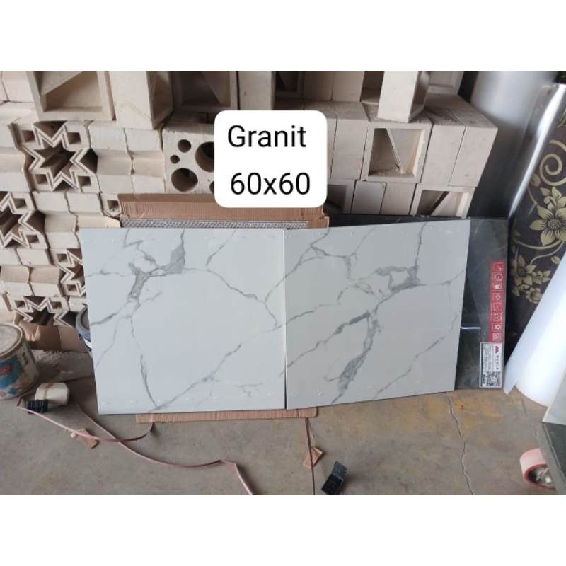 GRANIT LANTAI 60X60 FIORI BIANCO