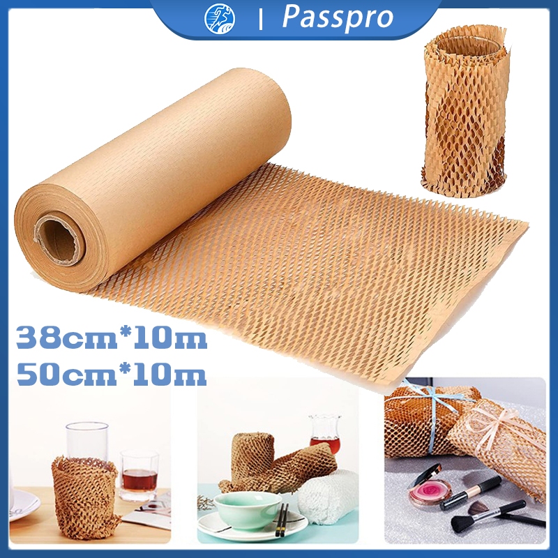 

38cm/50cm Honeycomb Paper Eco Wrap Honeycomb Paper Wrap Ramah Lingkungan Kertas Honeycomb