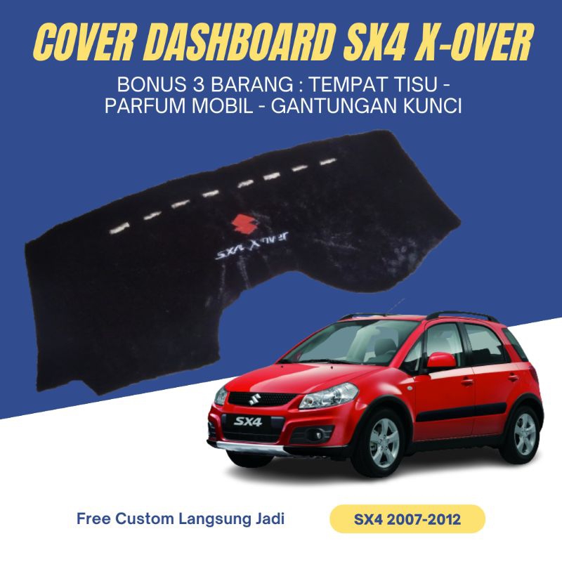 Cover alas karpet pelindung dashboard suzuki sx4 x-over xover bulu bordir