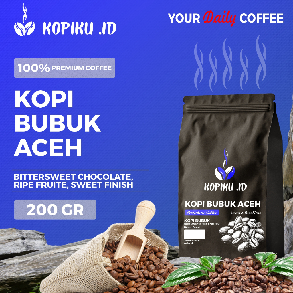 

Kopiku.id - Bubuk kopi Aceh Premium Coffee Bergaransi 200gr