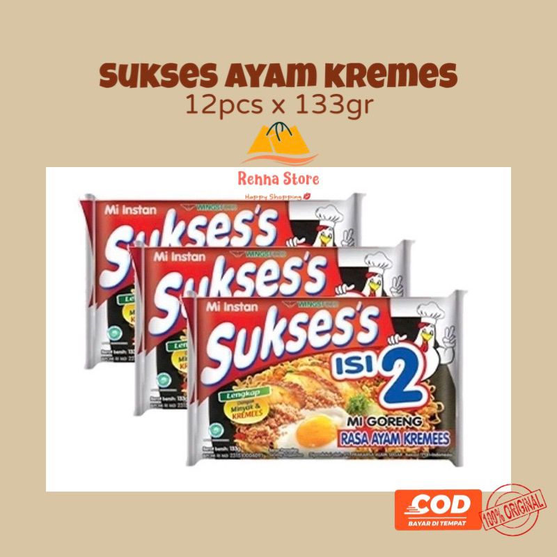 

SUKSES isi 2 Mi Goreng & Kuah Noodles FOOD (12pcs)