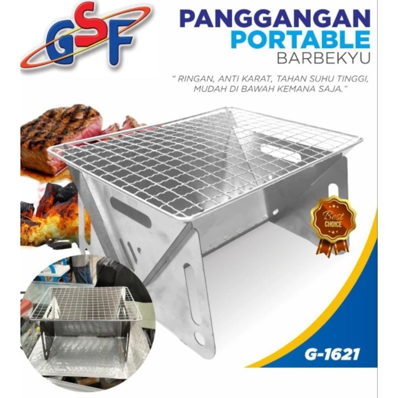 GSF Panggangan Portable Barbeku G-1621 Anti Karat Original 100%