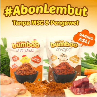 

Bumboo Abon MPASI tanpa MSG & Pengawet - Abon MPASI Bumboo Barefood 100GR