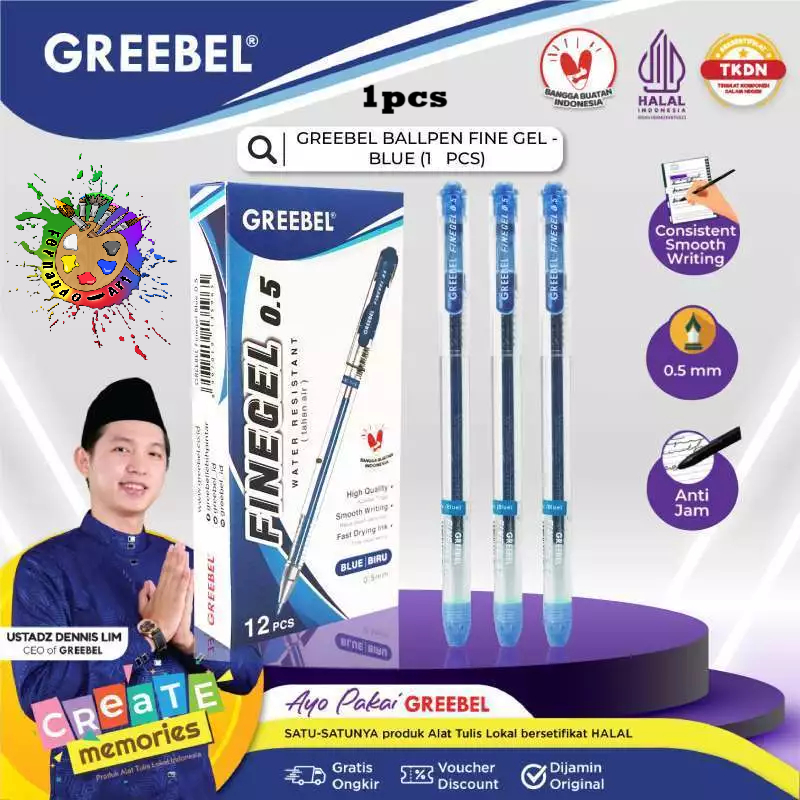 

1pcs Pulpen Finegel 0.5mm Greebel