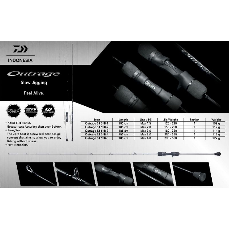 Rod Daiwa Outrage Slow Jigging 2024