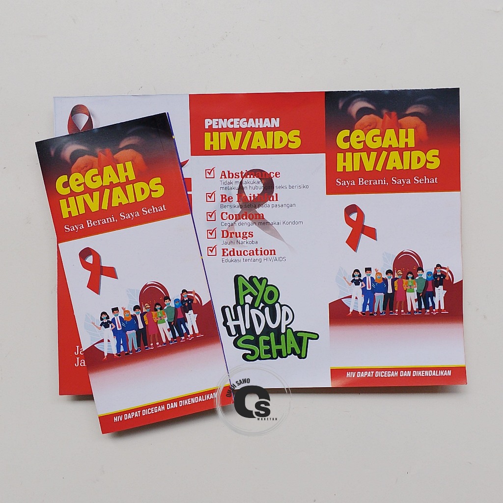 

Leaflet Cegah HIV/AIDS - Faktor Resiko HIV/AIDS - Penyakit Menular - Brosur Kespro