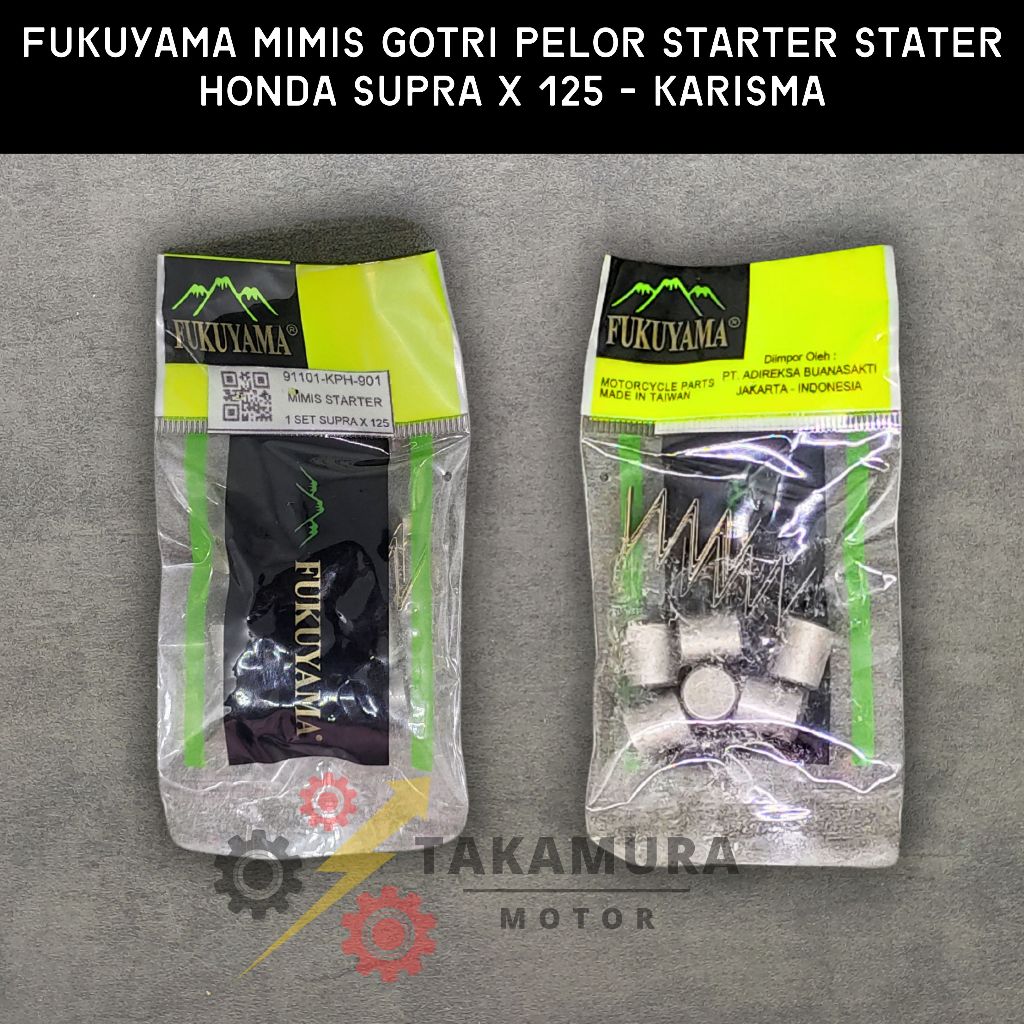 Fukuyama Mimis Oneway Starter Gotri Pelor Stater Honda Supra X 125 - Karisma (1 set = 12 pcs) (KPH-9