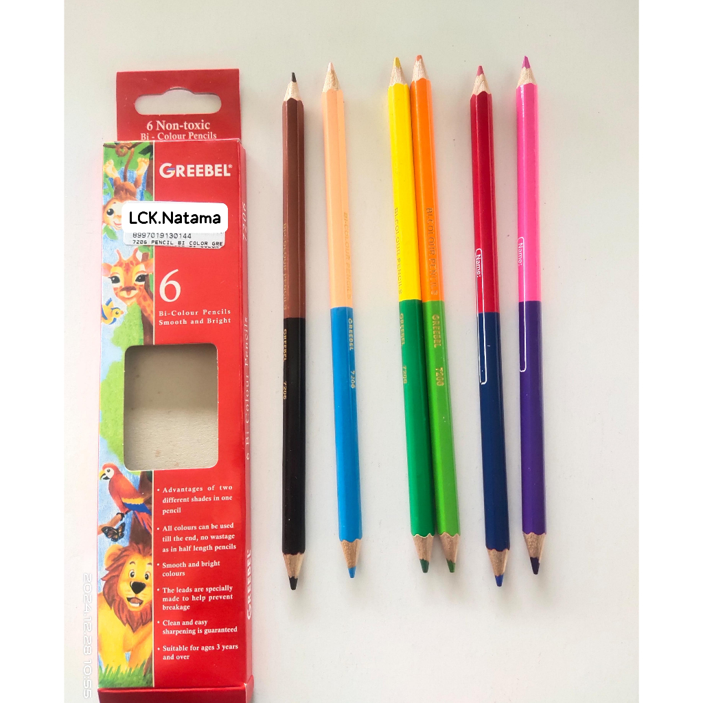 

GREEBEL 7206 PENCIL BI COLOR (6) pensil 2 warna