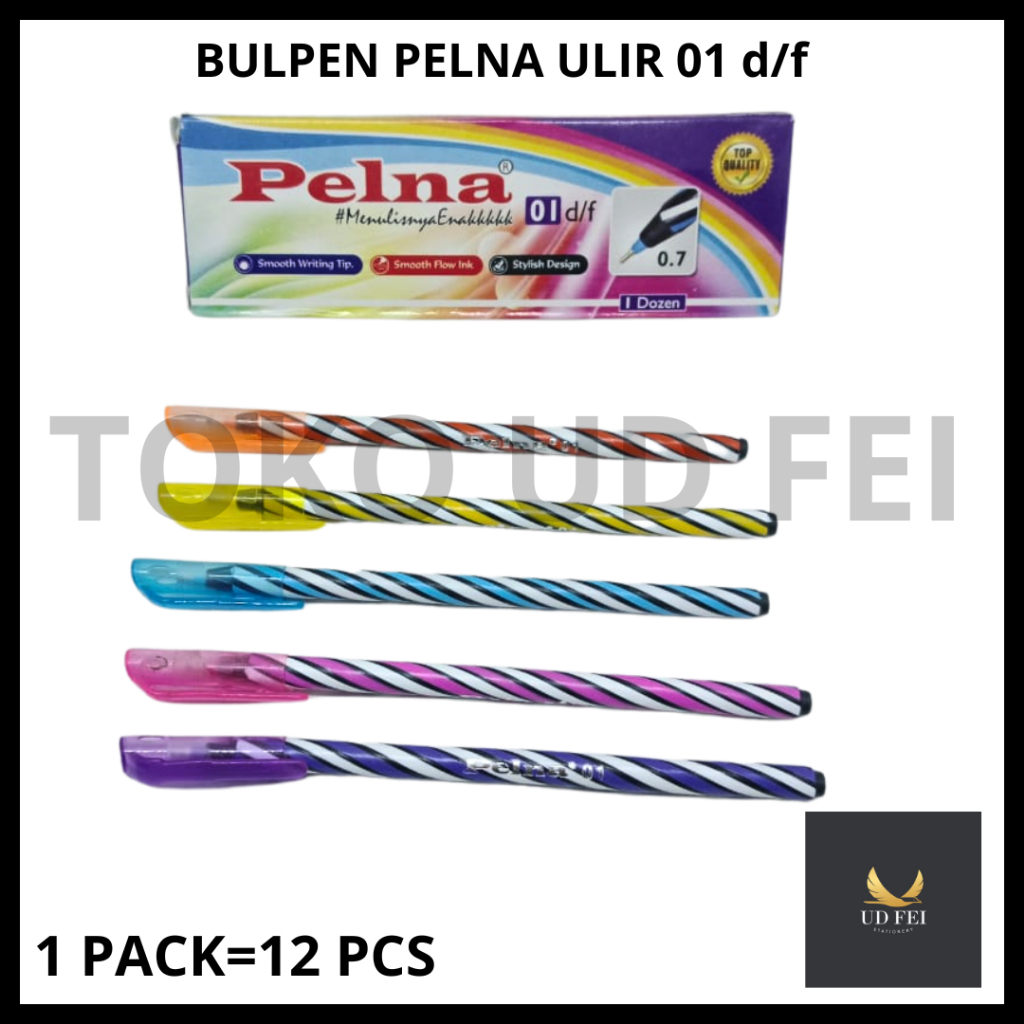 

(1 PACK=12 PCS) BULPEN PELNA ULIR/ BULPEN PELNA ULIR 01 D/F/ BULPEN ULIR MURAH/ BULPEN LILIN