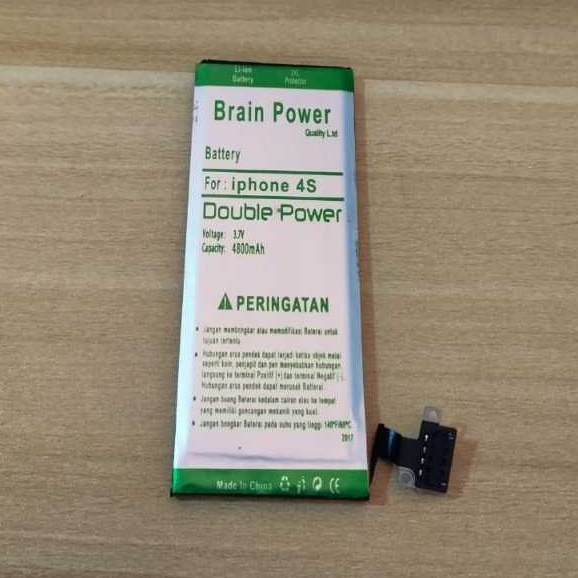 Batre Baterai Brain Power untuk iPhone 4S Double Power