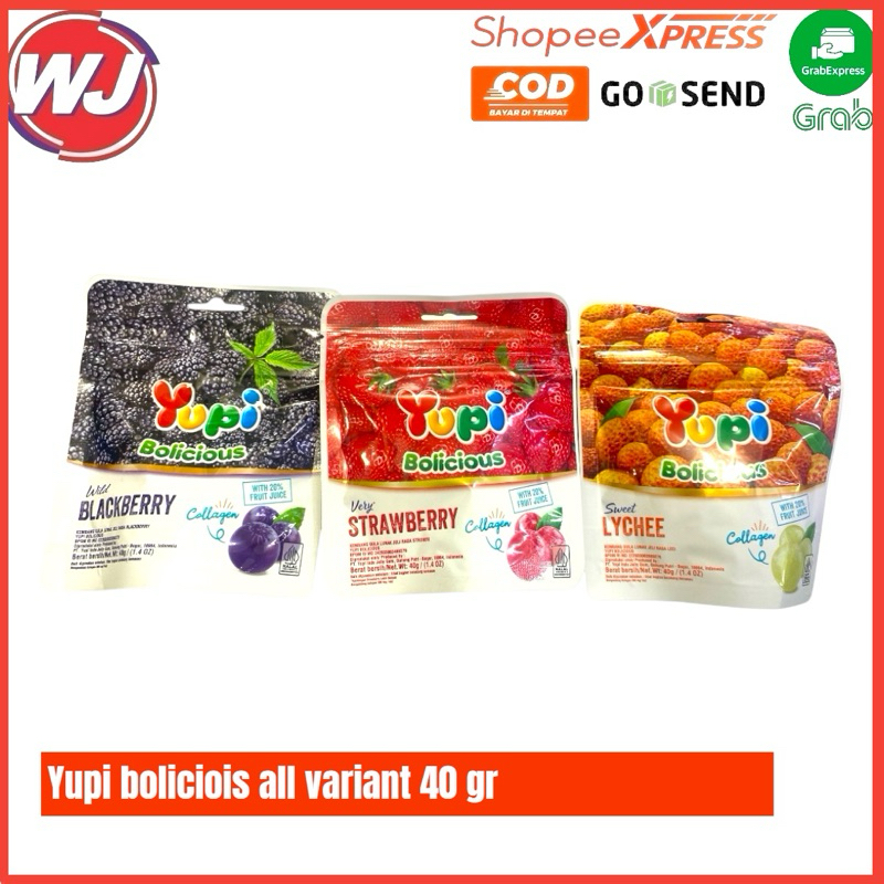 

YUPI BOLICIOUS ALL VARIANT 40 GRAM