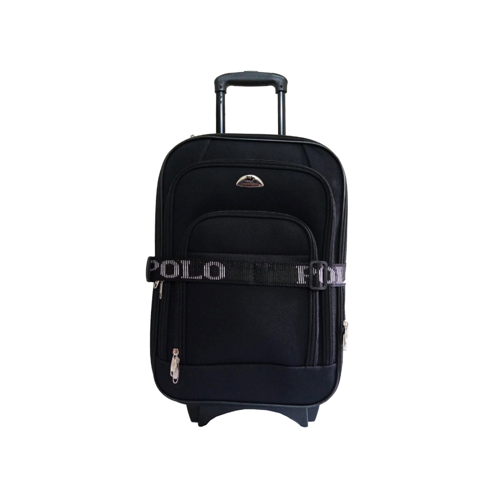 Koper 22 Inch Polo Bahan Kain Ukuran Bagasi Original Free Packing Kardus