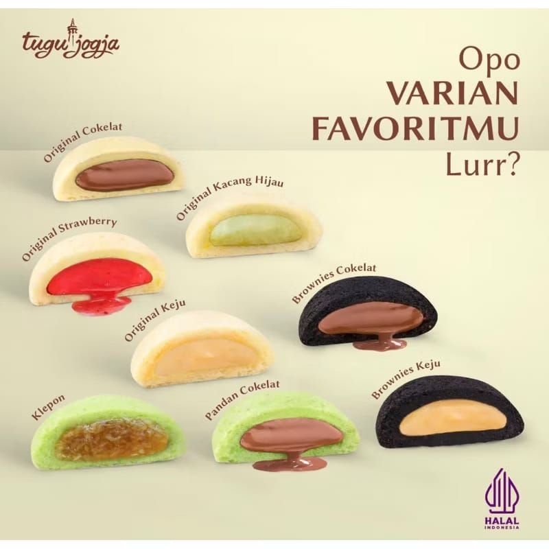 

Bakpia Tugu Jogja All Varian
