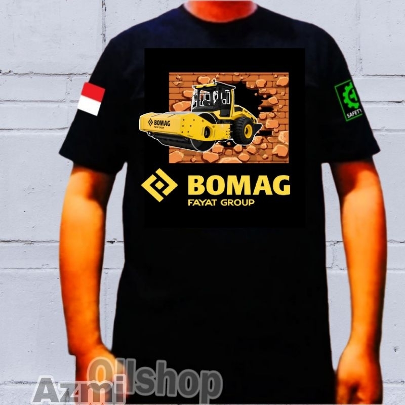 Kaos  vibro Bomag/kaos lengan pendek pria wanita/kaos sablon DTF
