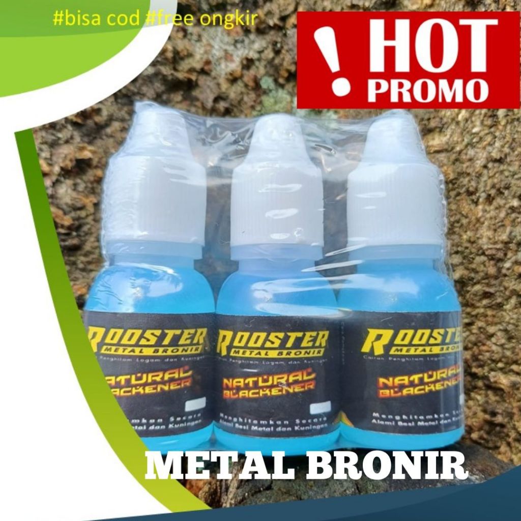 ROOSTER HITAM METAL BRONIR PENGHITAM BESI KUNINGAN