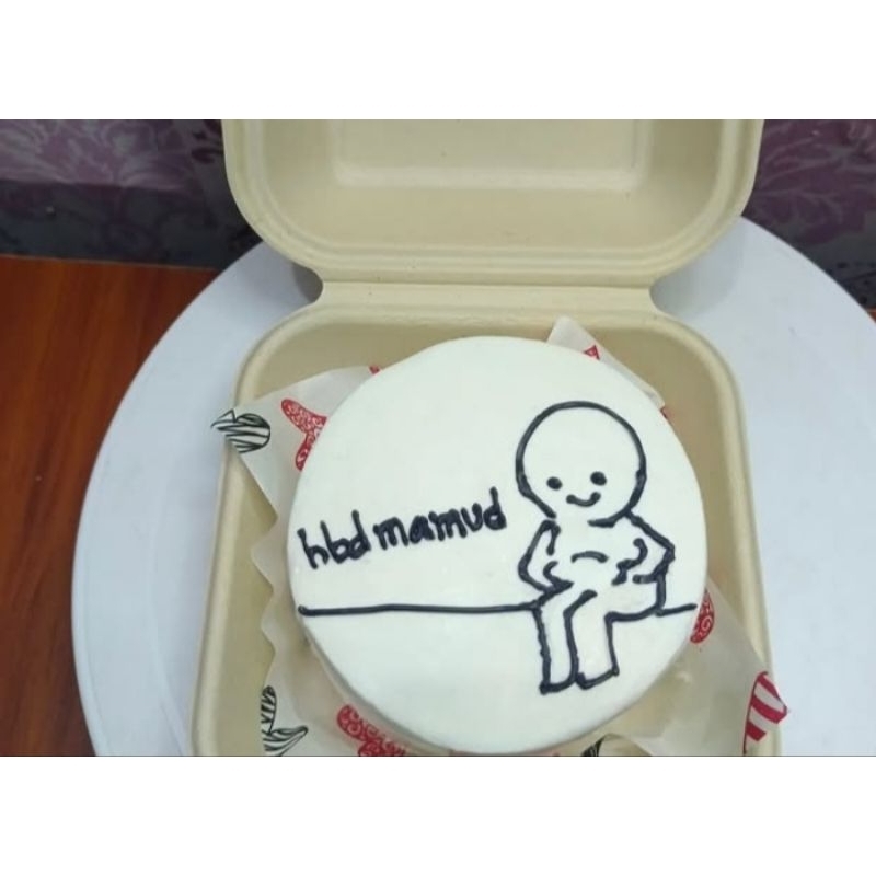 

bento cake putih