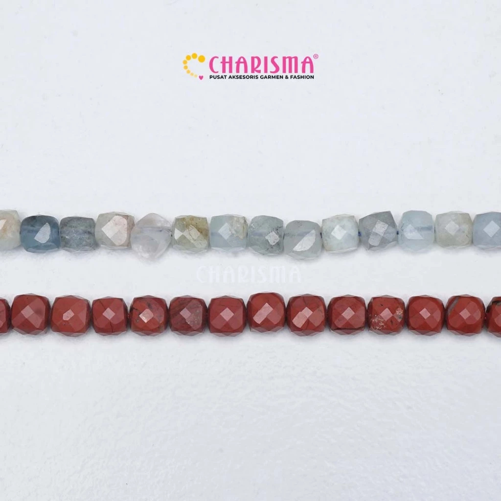 Charisma Mote Batu Natural Stone Square - Batu Pecah / Natural Stone 5mm / Harga Per String