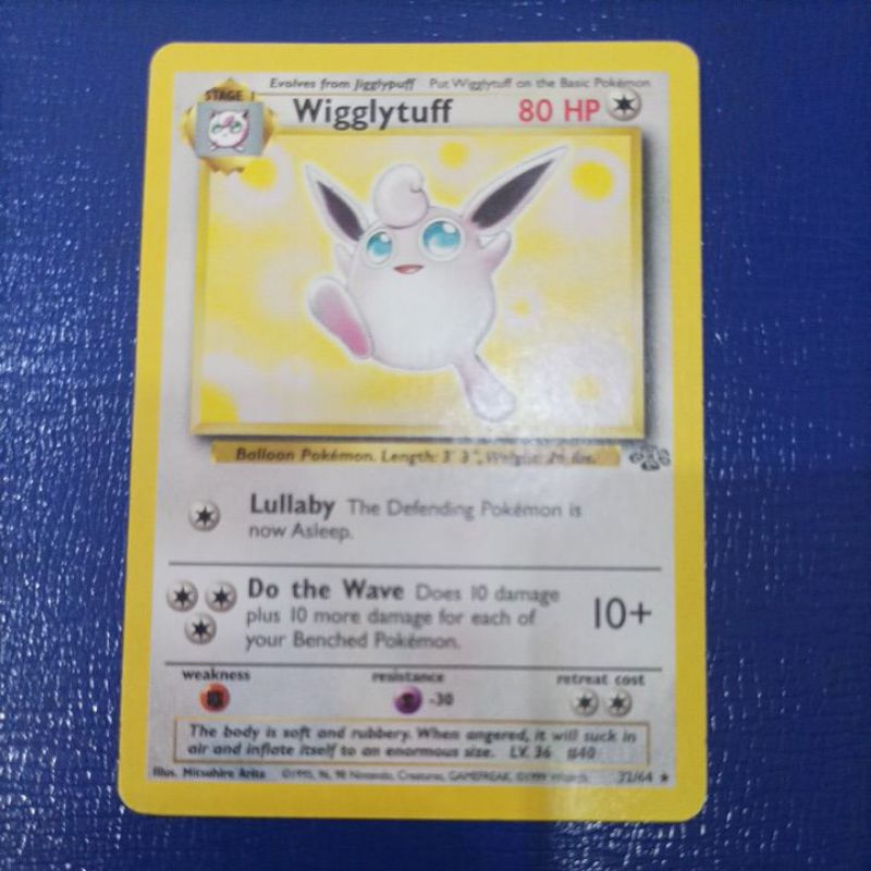 POKEMON WIGGLYTUFF JUNGLE RARE NON FOIL NOT MINT