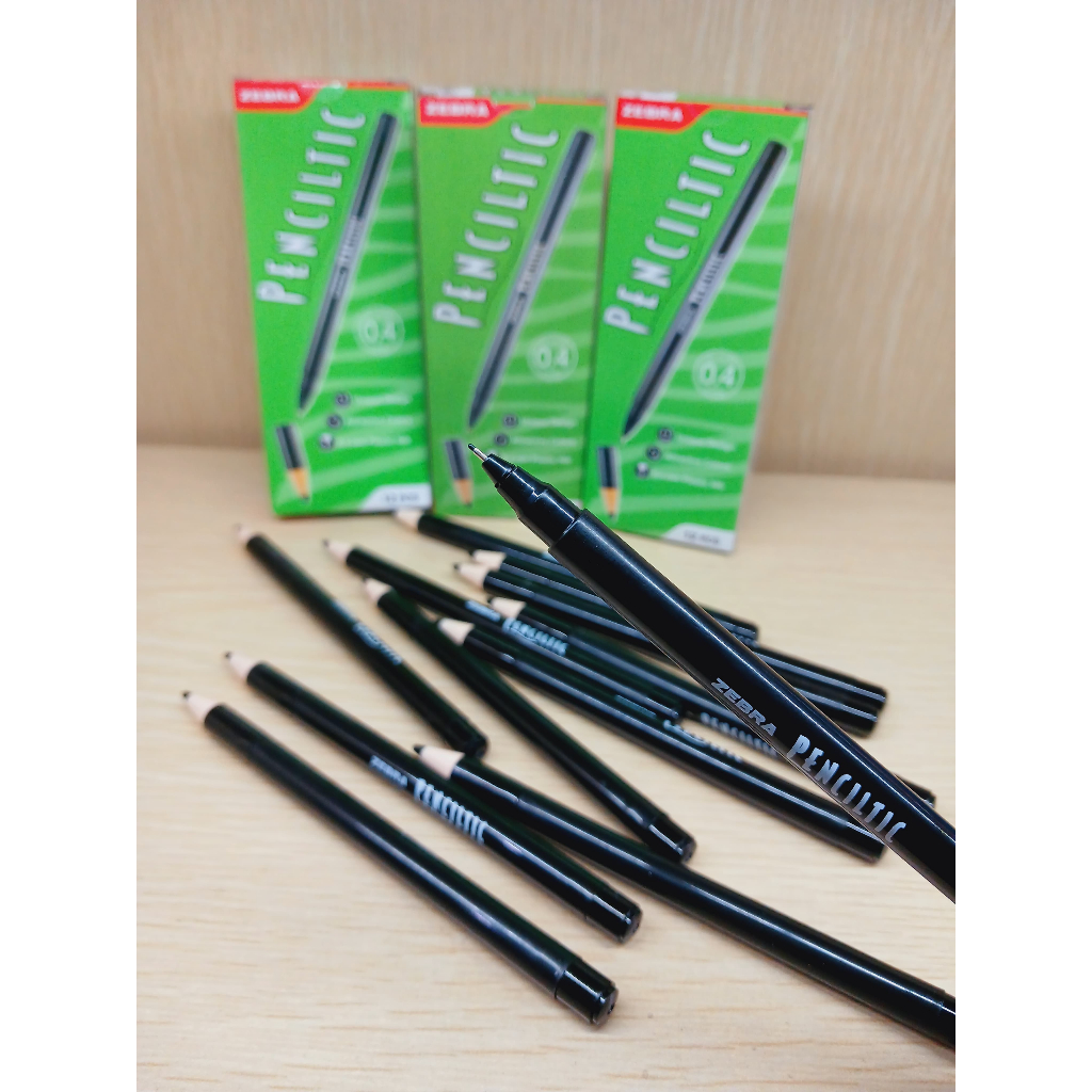 

Penciltic Zebra Warna 10 Colour , Pen warna Hitam 0.4 mm Penciltic Fineliner