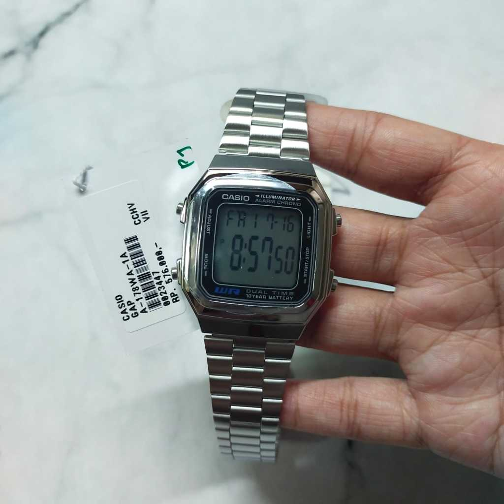 Casio A-178WA-1A Jam Tangan Original