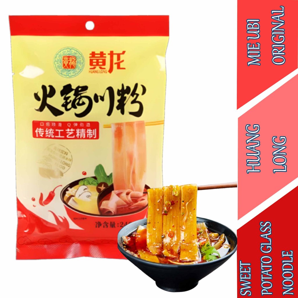 

Sweet Potato Glass Noodle - Huang Long - Mie Ubi Original - 240gr