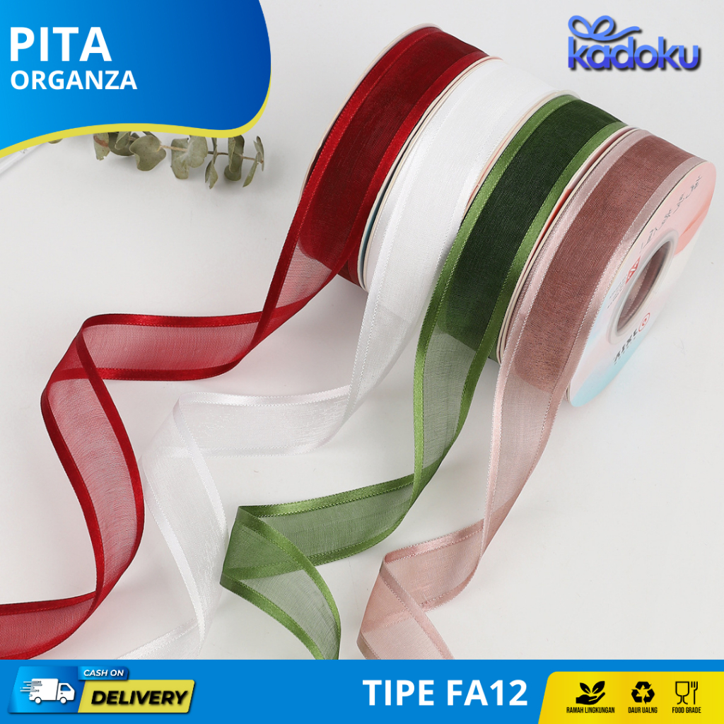 

Pita Import Nilon Warna / Pita Kado / Pita Hiasan Kado / Pita Rambut / Pita Hampers I FA12