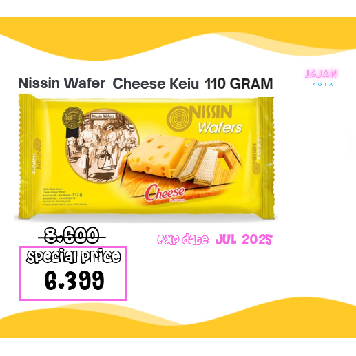 

Nissin Wafers Cheese 132 gram