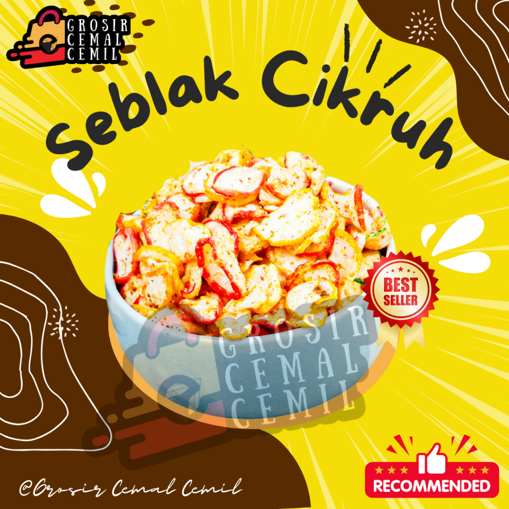 

100 GR KERUPUK SEBLAK CIKRUH KENCUR & BALADO