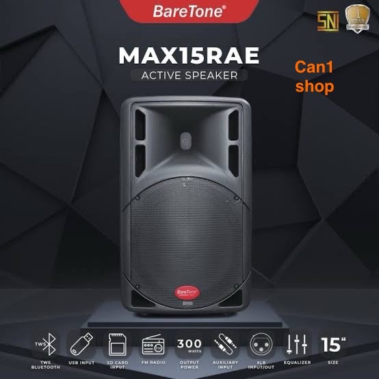 Speaker Aktif 15 inch Baretone MAX15RAE / Baretone MAX 15RAE / Baretone MAX 15 RAE