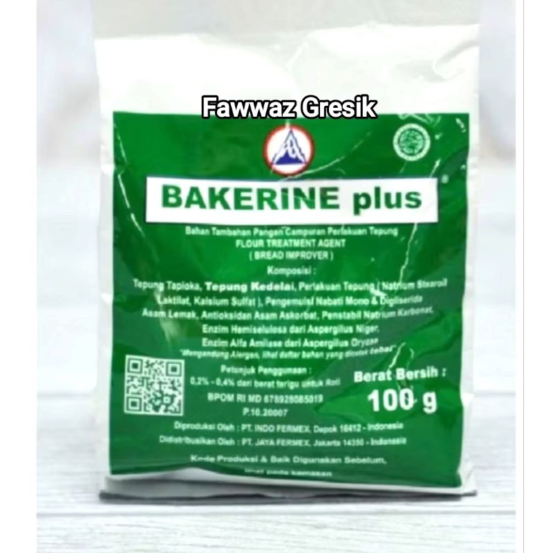 

Bakerine Plus Pelembut Roti 100gr - Bread Improver Bakerine Plus pengempuk penghalus 100 gr