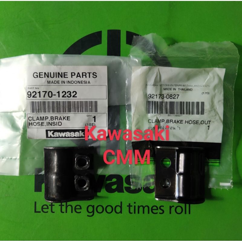 Klem clamp selang rem depan KLX Original kawasaki