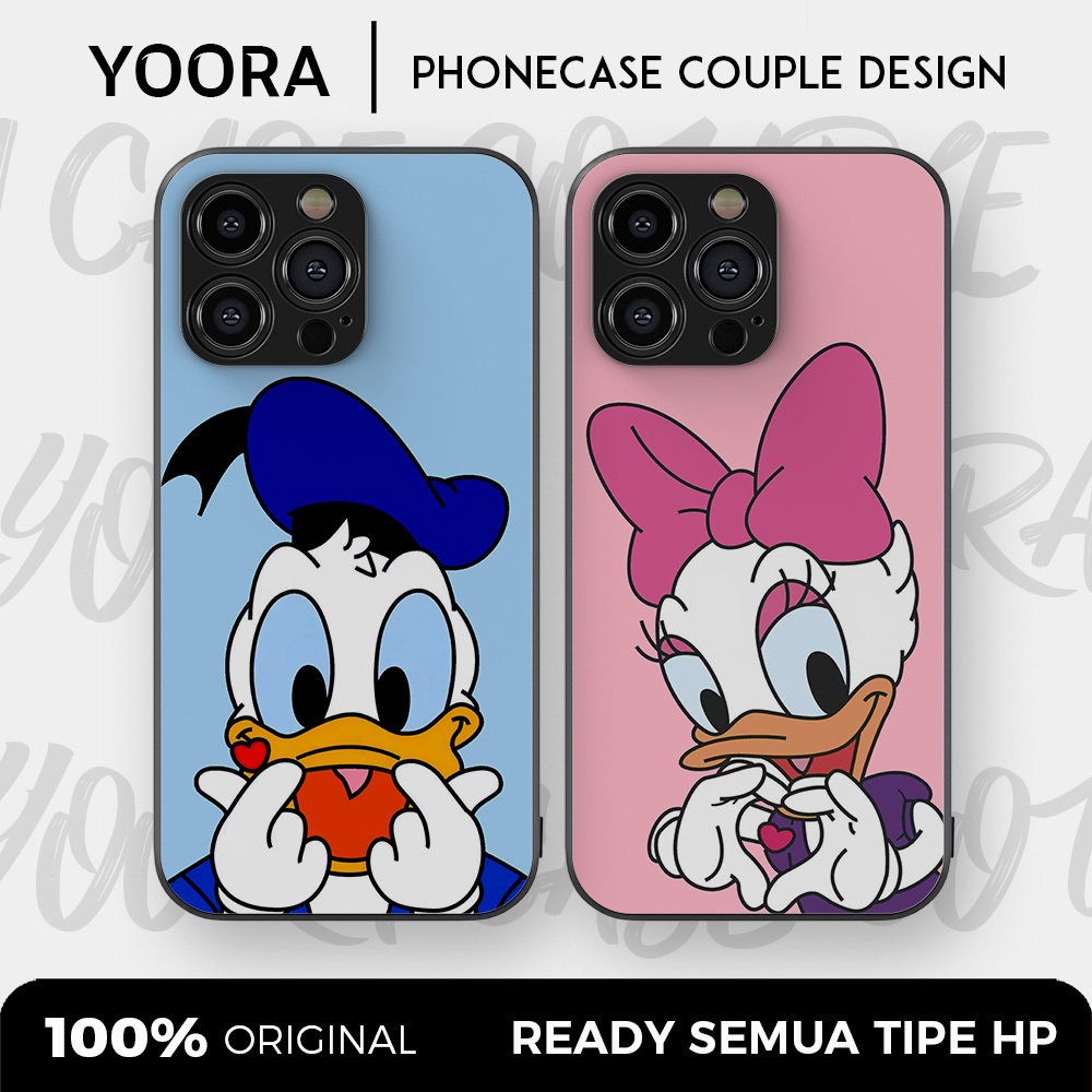 [DD12] Custom Case Couple Donald Duck Daisy Premium Bisa Untuk Semua Tipe Hp