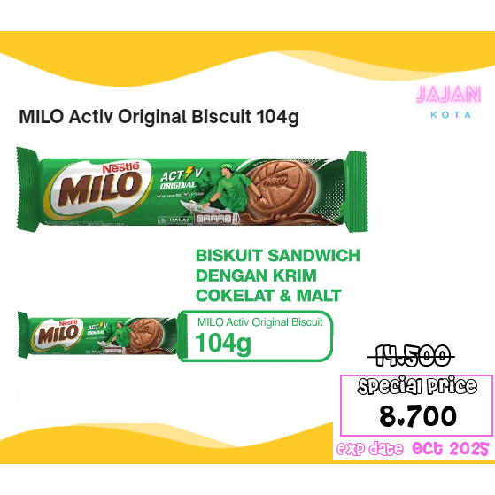 

MILO ACTIV ORIGINAL Biscuit 104 gram