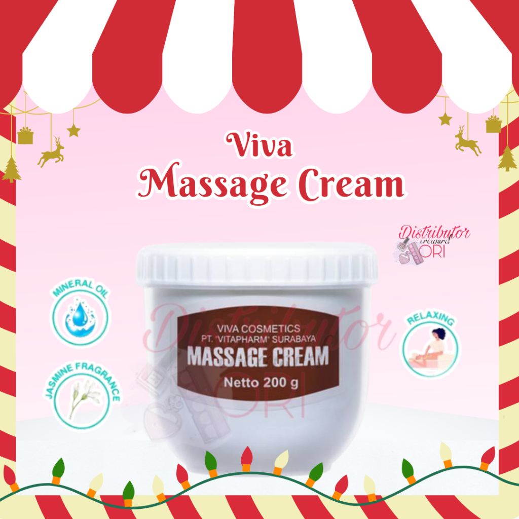 VIVA Massage Cream 200gr - Untuk Wajah & Badan | VIVA