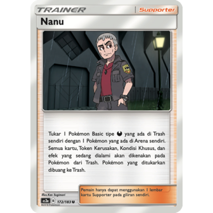POKEMON TCG INDONESIA NANU AS3A 172/183