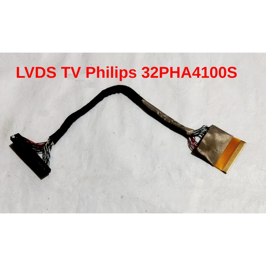 Kabel LVDS TV LED Philips 32 Inch Model No.: 32PHA4100S  Keterangan: Bekas copotan dari TV yang laya