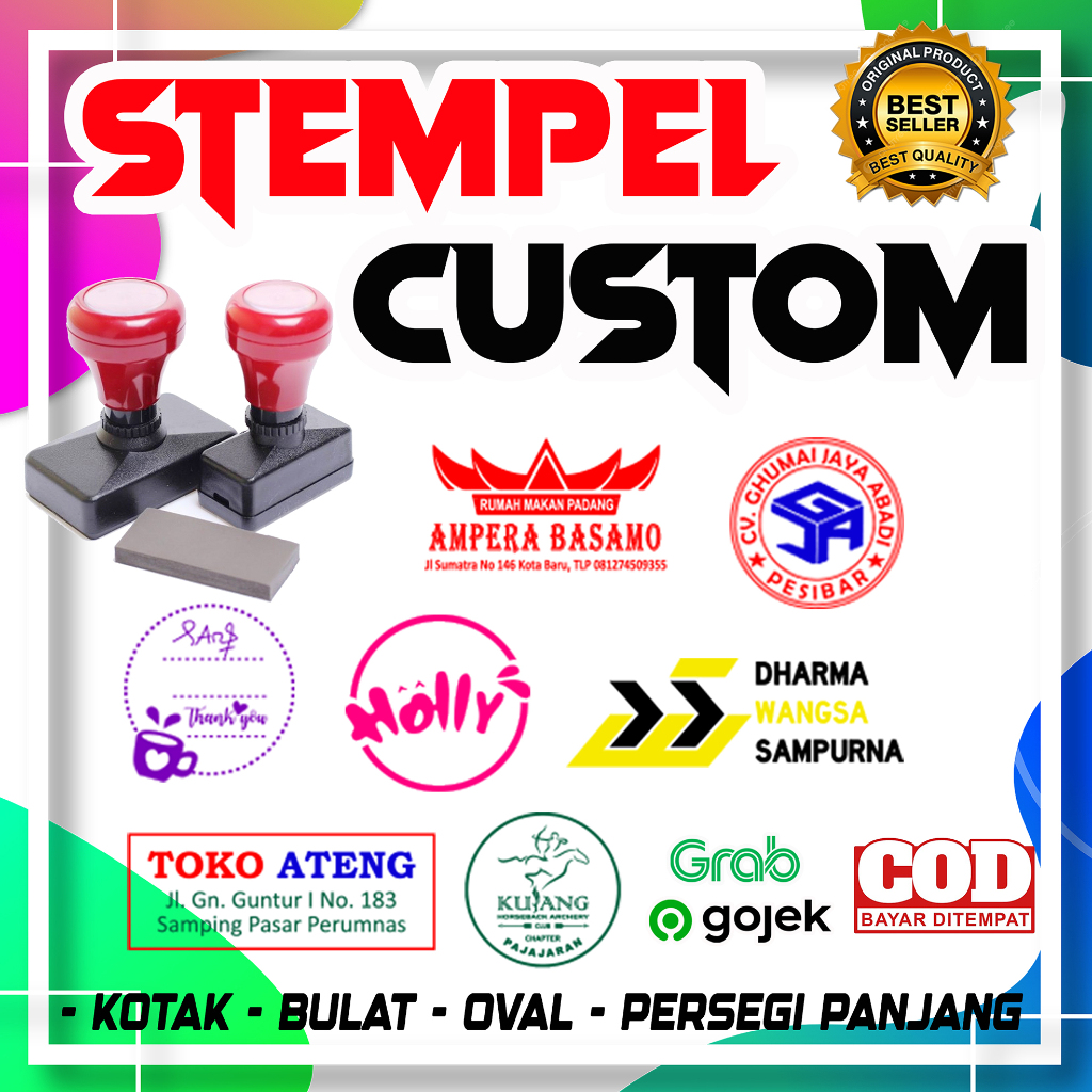 

Stempel, Stempel logo, Stempel Nama, Stempel Toko Design Custom