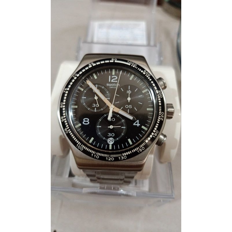 [Original] Jam Tangan Swatch NIGHT FLIGHT (YVS444G)