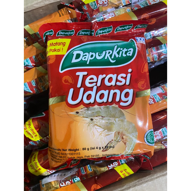 

terasi udang dapur kita 1 pak @20sachet