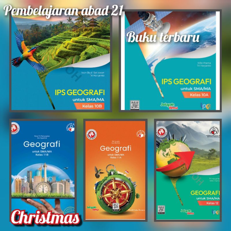 Buku lks/pr Geografi kelas 10,11 & 12 tahun 2024/2025