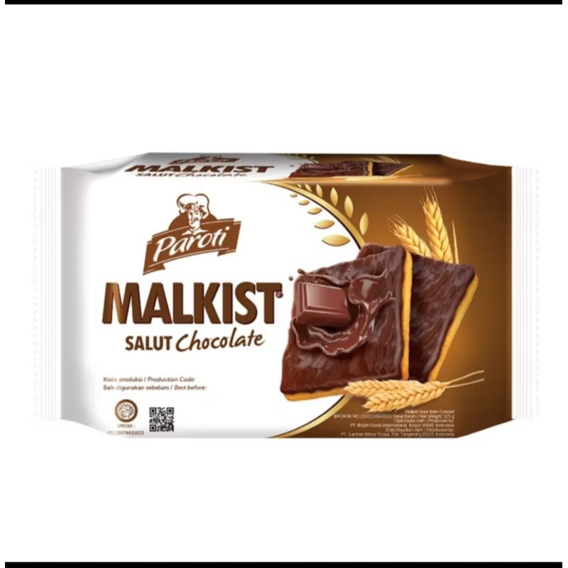 

Malkist Salut Chocolate Paroti. kemasan lecek. Termurah!!!!