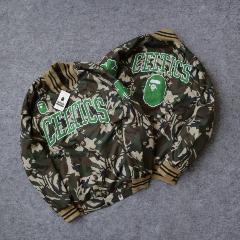 JAKET VARSTY BOMBER CELTIK BAPE PULLTAG