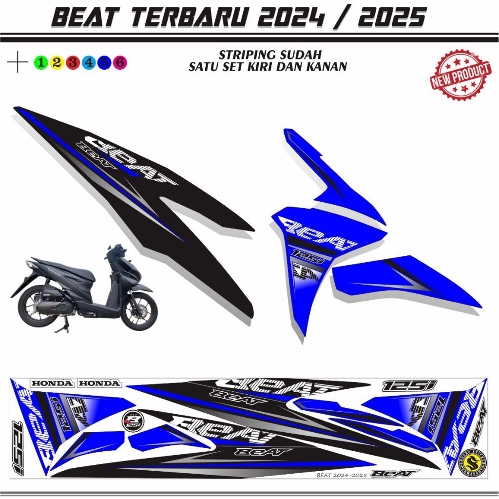 Striping Sticker Beat New 2024 motif Street Stiker Beat Street / STRIPING NEW BEAT 2024