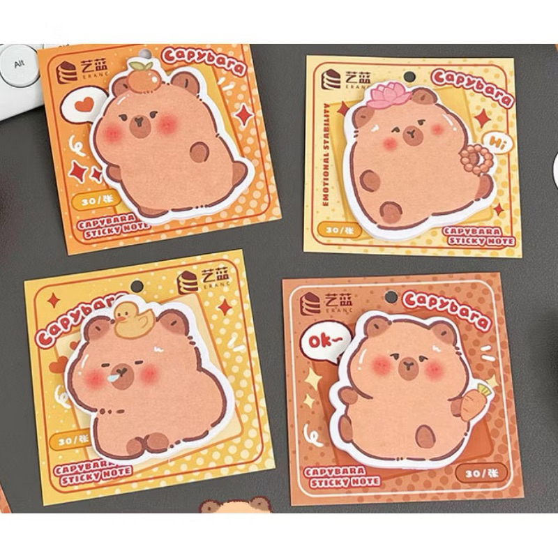 

Purple SN001 Sticky notes capybara Memo cuted shaped Capybara capibara masbro popmart