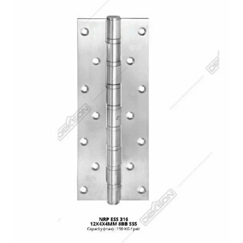 Hinges Dekkson NRP ESS 316 12" 8BB SSS Engsel Premium Dekkson 12 inch - Engsel Premium Dekkson Stain
