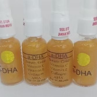 serum a-dha gold 20ml ecer serum gol vitamin C /vit E .collagen AHA