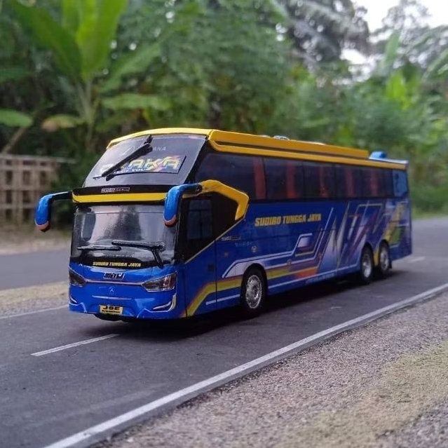 Cod miniatur bus stj draka remot control telolet basuri full lampu model terlengkap