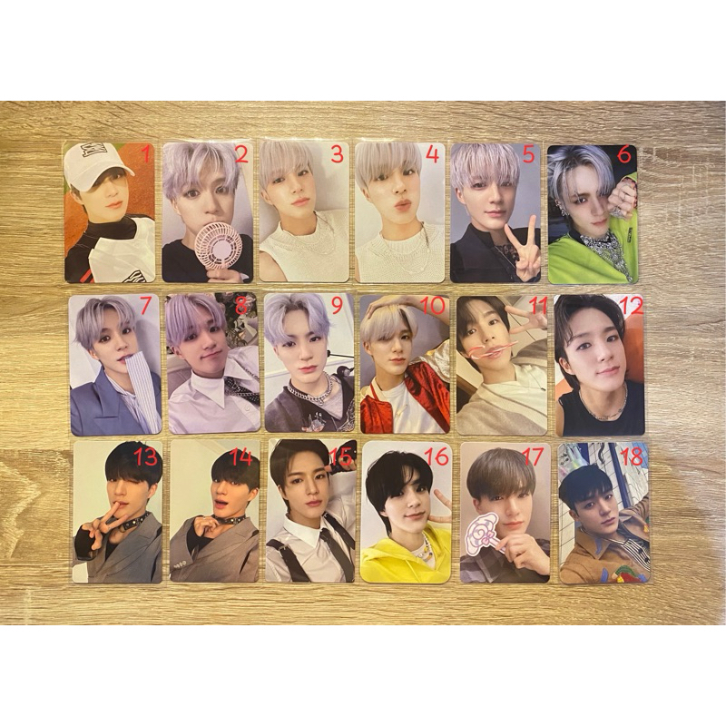 photocard official aab jeno nct dream pc tc universe baseball lucky card sg24 istj pink christmas dr